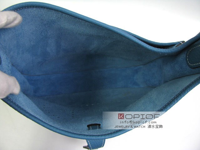 エルメス エヴリン スーパーコピー(トロワ)PMトリヨンクレマンス ブルージーン(金具シルバー) her105